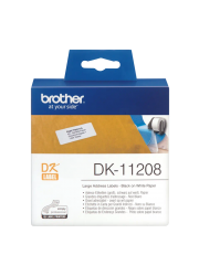 Brother DK-11208 Αυτοκόλλητες Θερμικές Ετικέτες 38x90